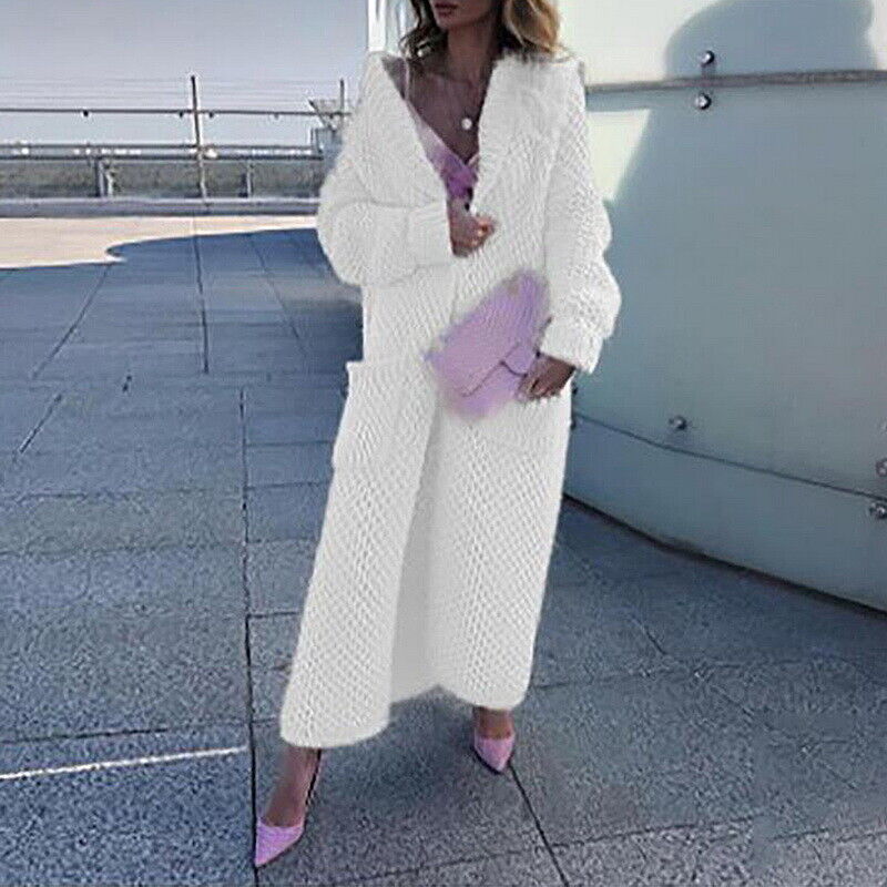 GR - Frauen Langer Cardigan Pullover
