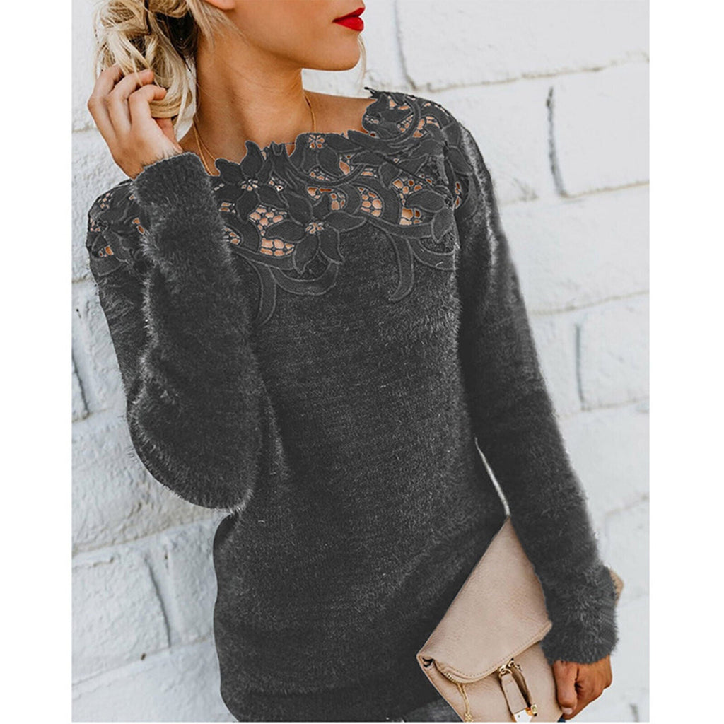 GR | Sweater Mit Blumenmuster