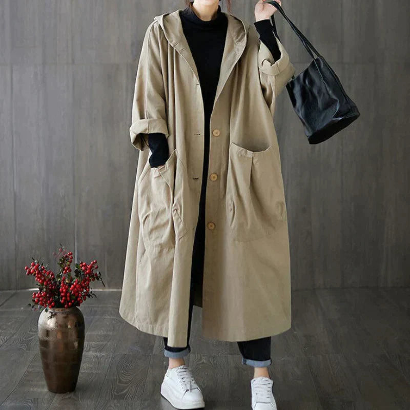 GR | Trench coat with large pockets