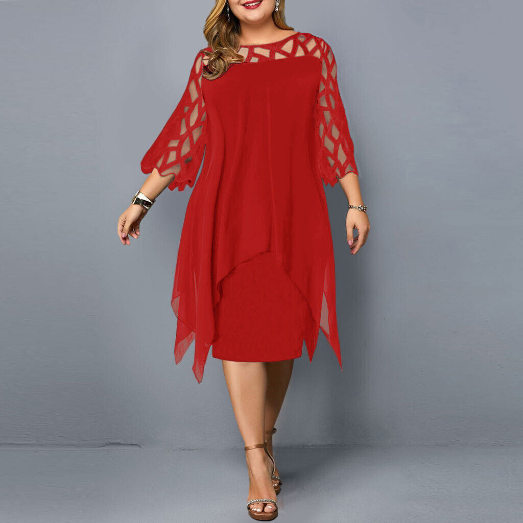 GR | Midi-Kleid In Übergröße Für Modische Looks