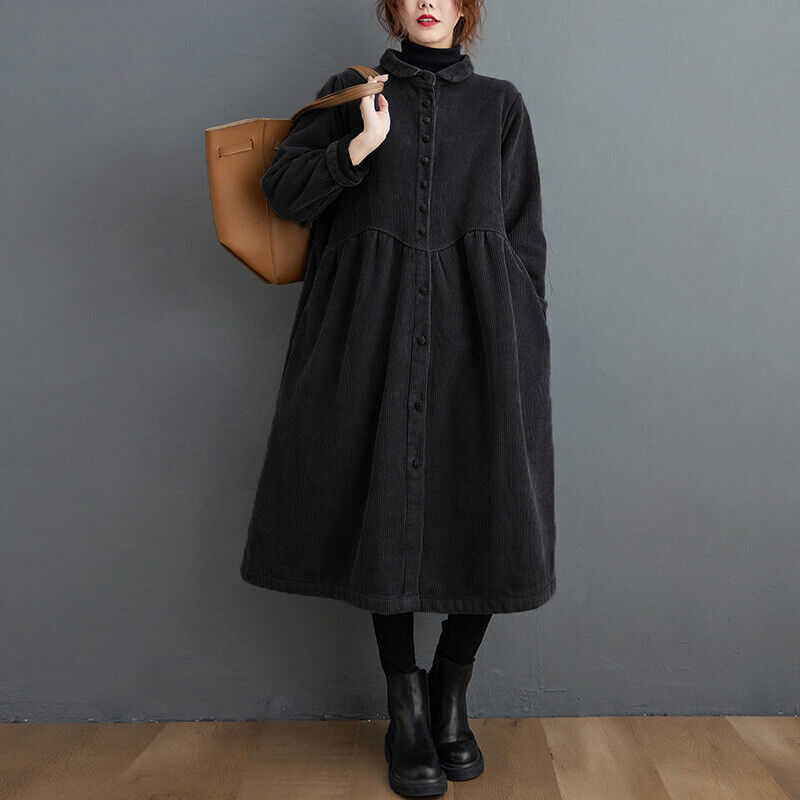 Kyla | French corduroy coat inspiration for thick, wrinkled coats