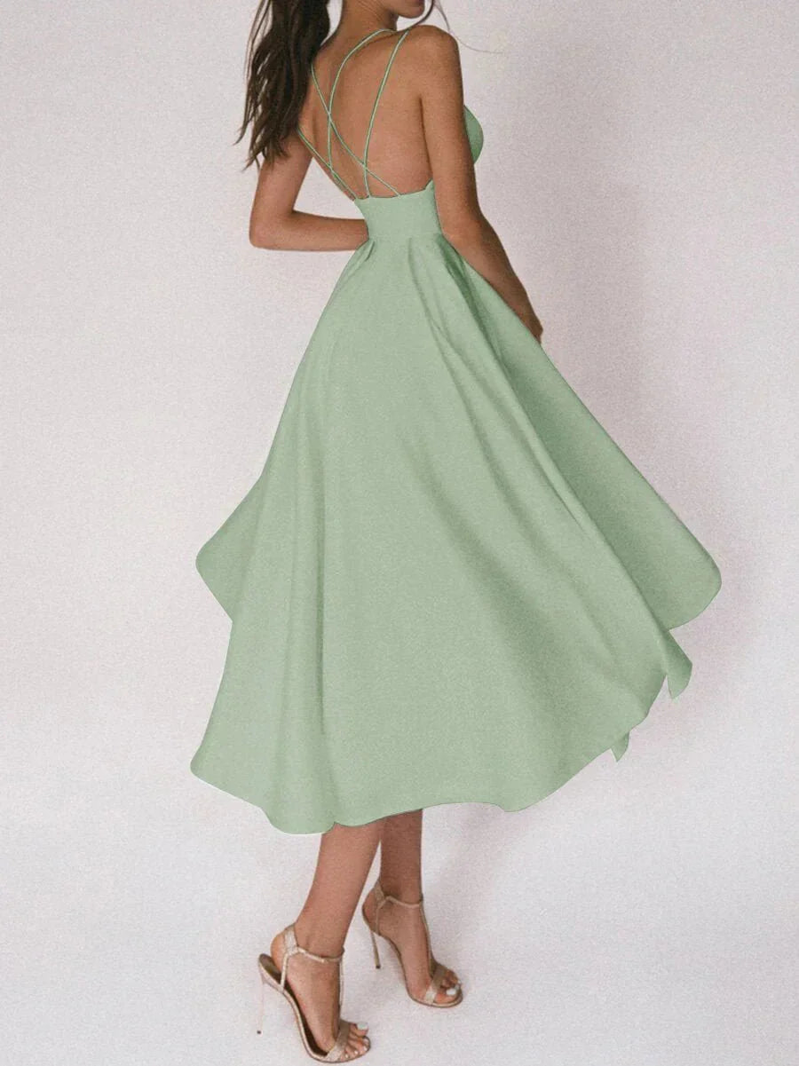 GR | Elegant off-the-shoulder V-neck wedding dress