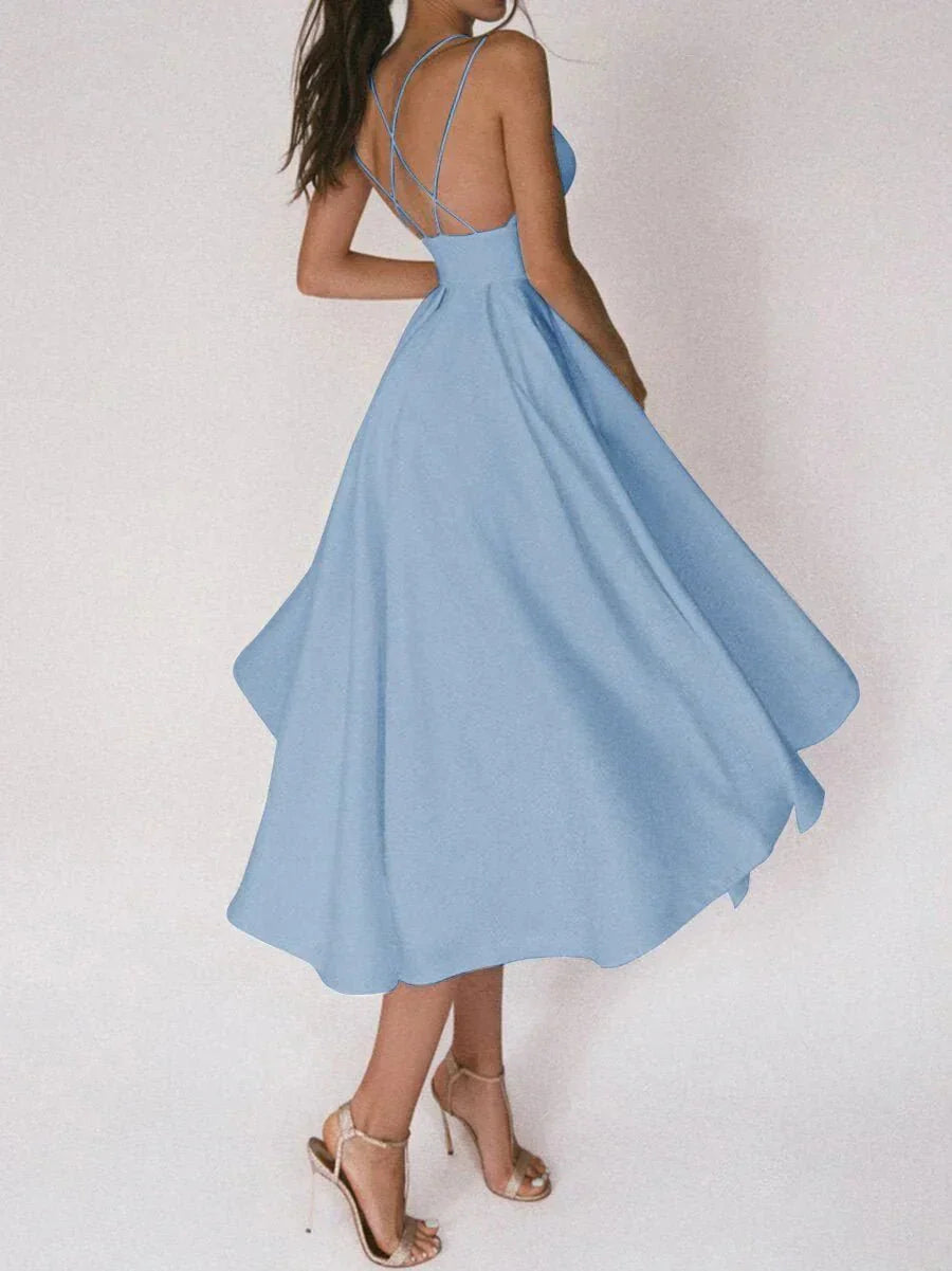 GR | Elegant off-the-shoulder V-neck wedding dress
