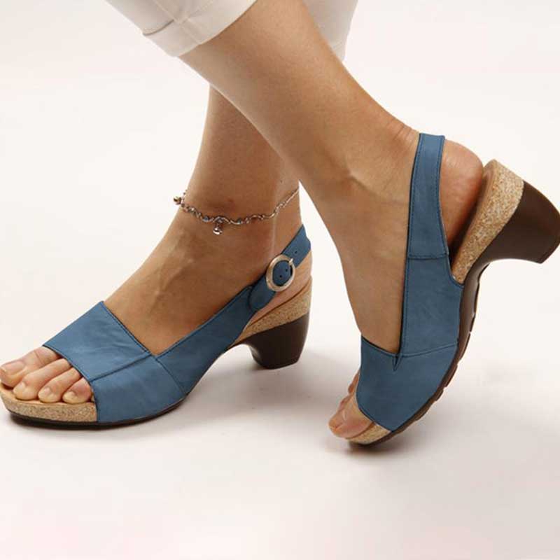 GR | Orthopedic sandals with heels - Comfortable women's sandals for optimal support