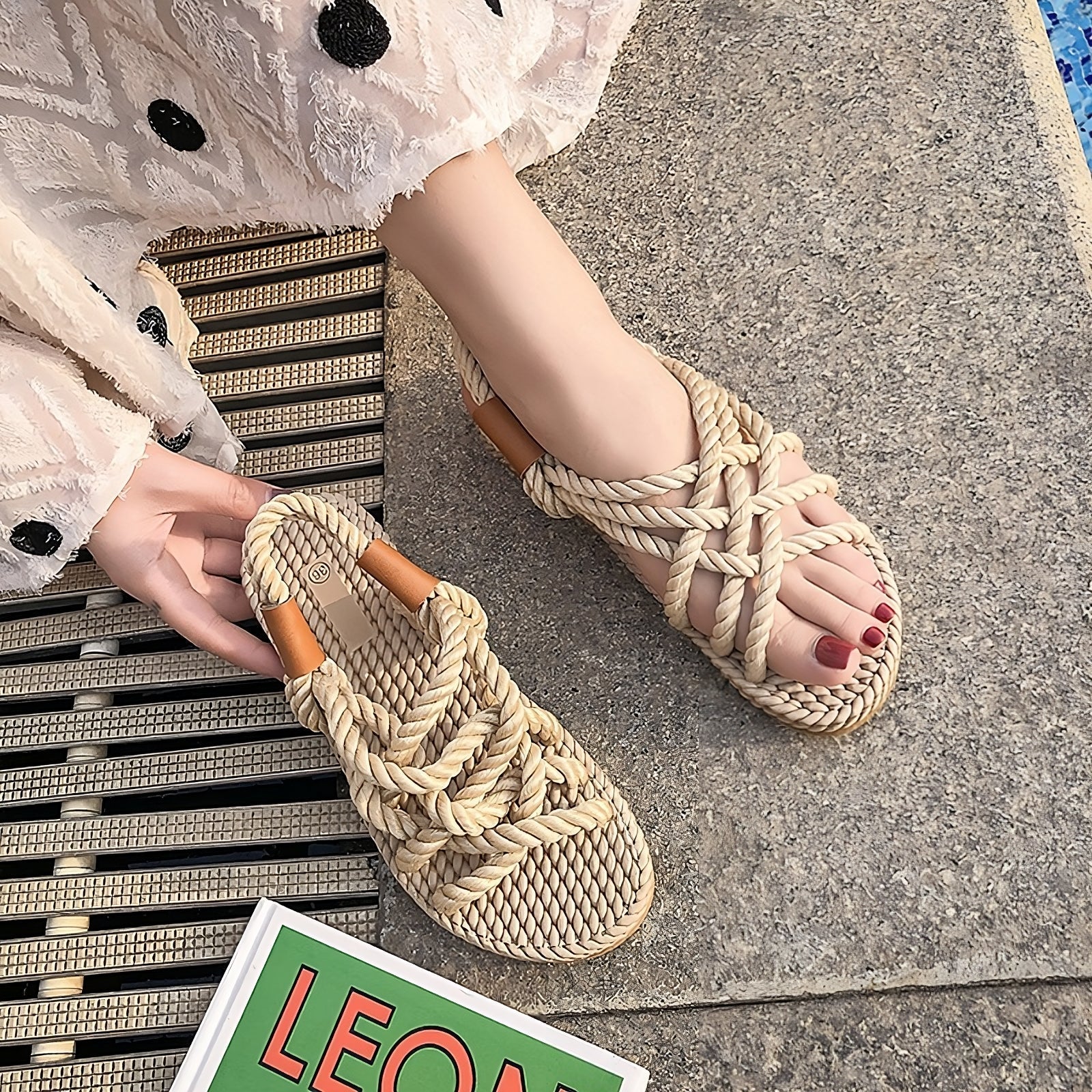 GR | Bohemian Braided Rope Sandals