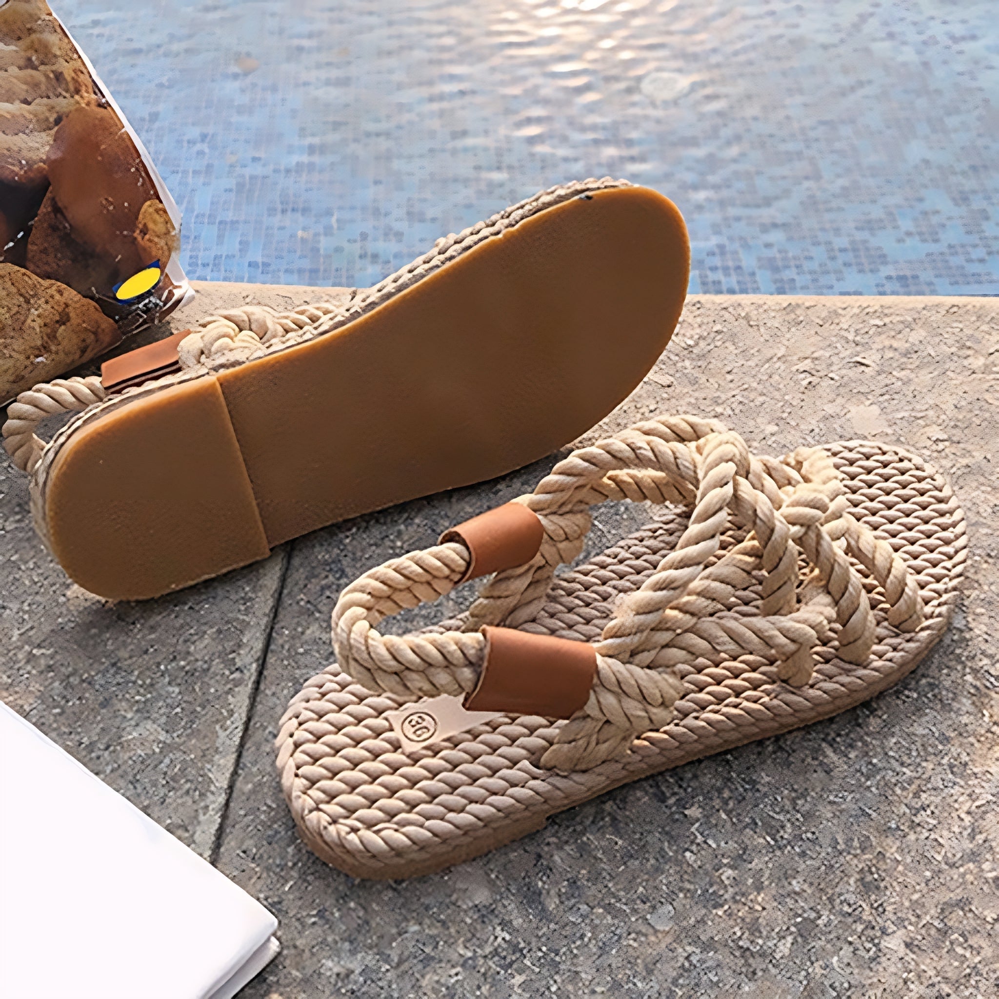 GR | Bohemian Braided Rope Sandals