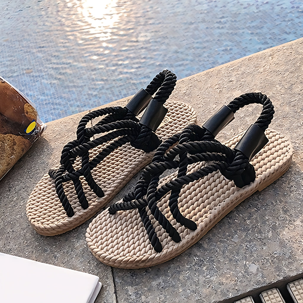 GR | Bohemian Braided Rope Sandals