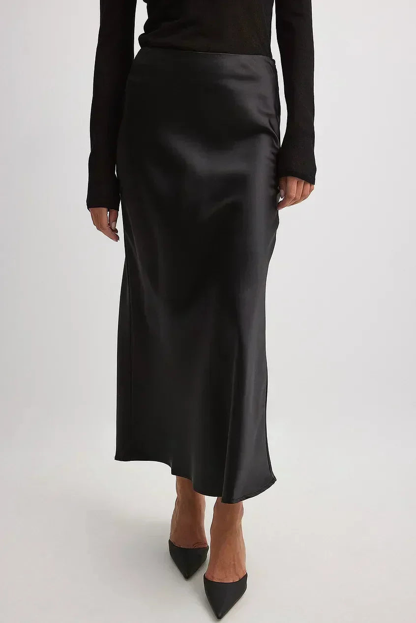GR | Satinrock Mit Hoher Taille Anna