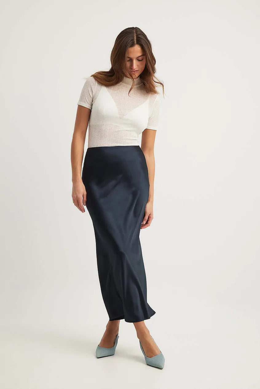 GR | Satinrock Mit Hoher Taille Anna