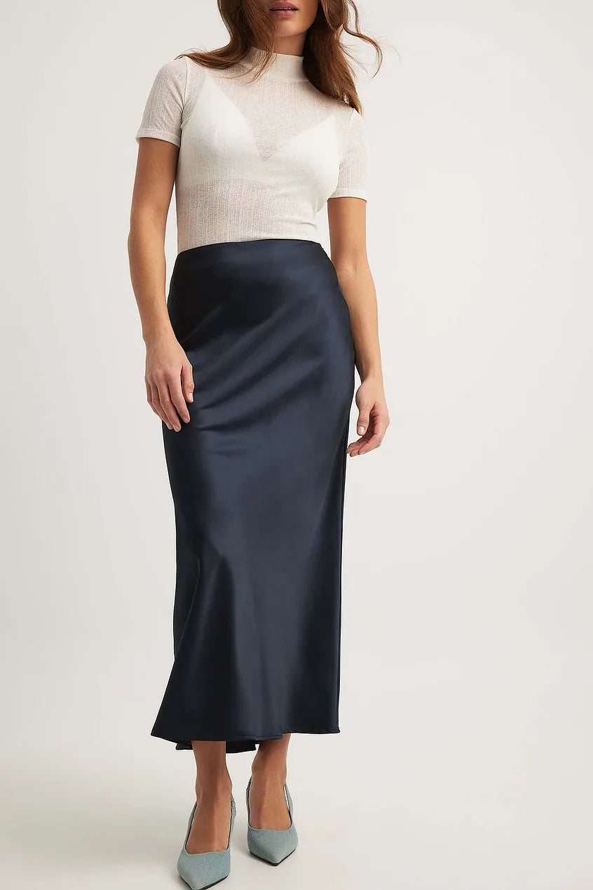 GR | Satinrock Mit Hoher Taille Anna