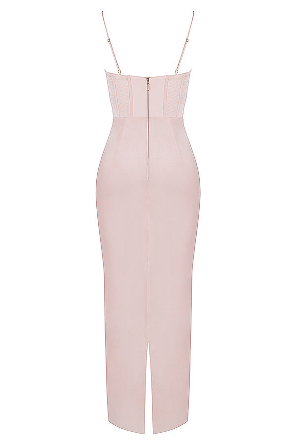GR | Maxi dress with off-the-shoulder design