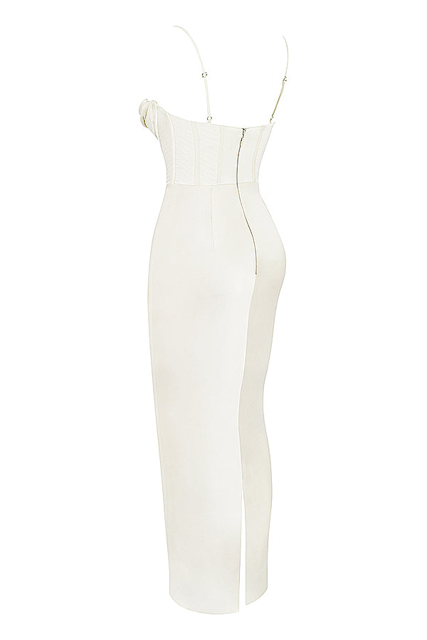 GR | Maxi dress with off-the-shoulder design