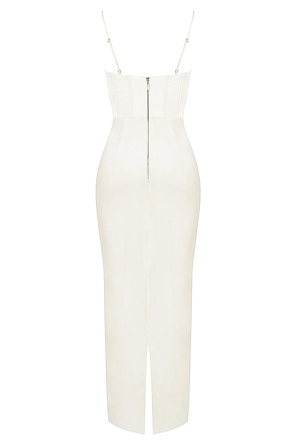 GR | Maxi dress with off-the-shoulder design