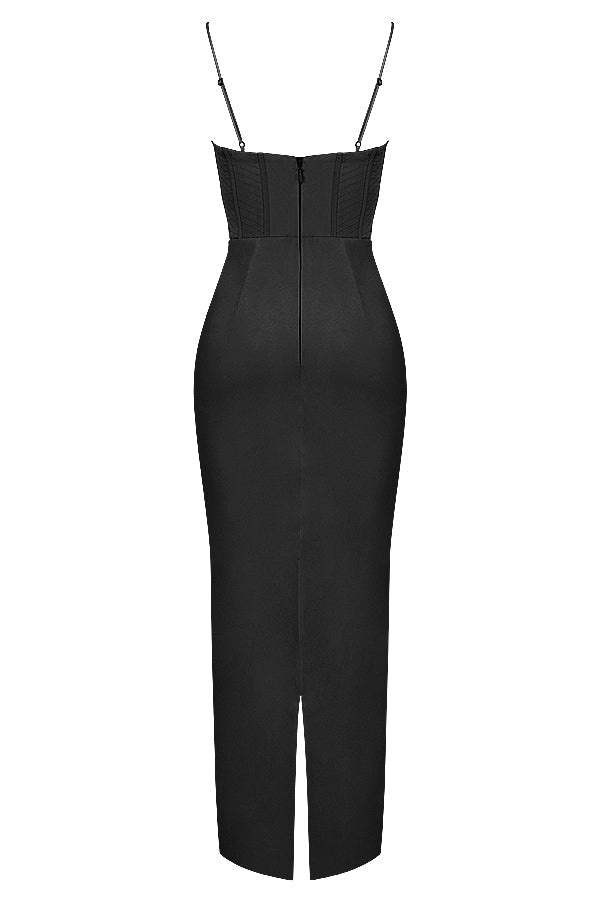 GR | Maxi dress with off-the-shoulder design