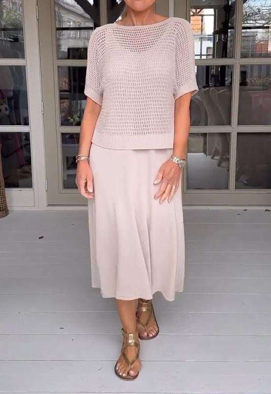 GR | Elegant Deltes Set (Dress + Top)