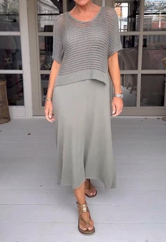 GR | Elegant Deltes Set (Dress + Top)