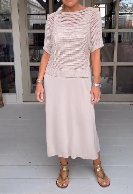 GR | Elegant Deltes Set (Dress + Top)