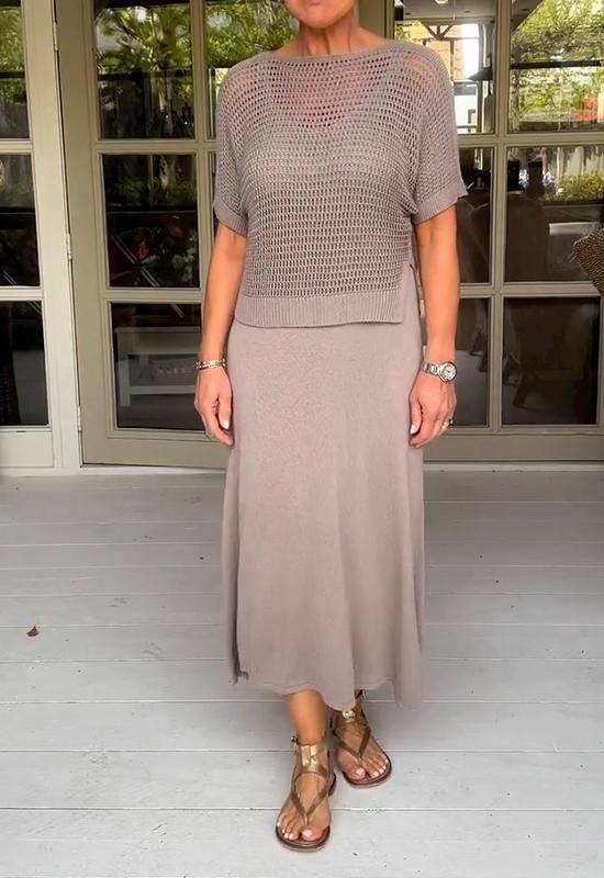GR | Elegant Deltes Set (Dress + Top)