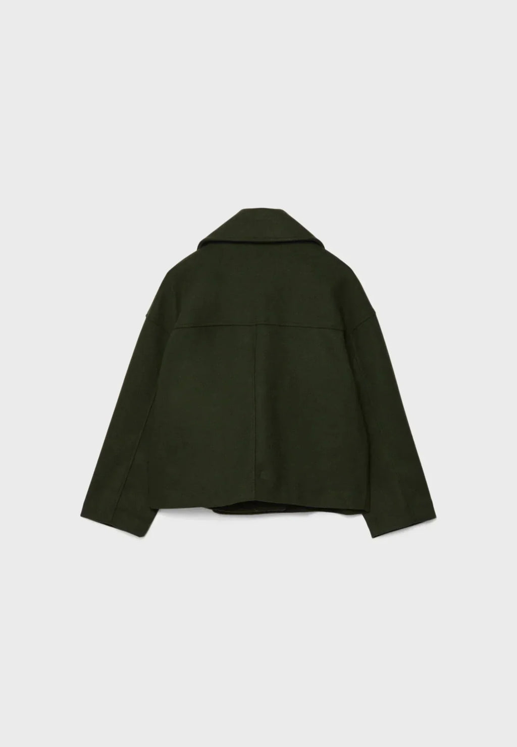 GR | Short double-breasted women's jacket in a wool blend with a notched lapel 