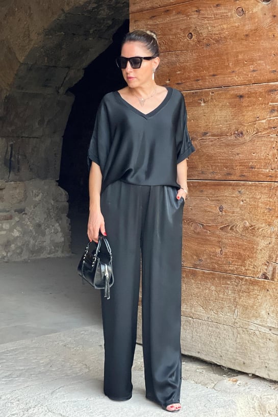 GR | V-neck 2-piece set
