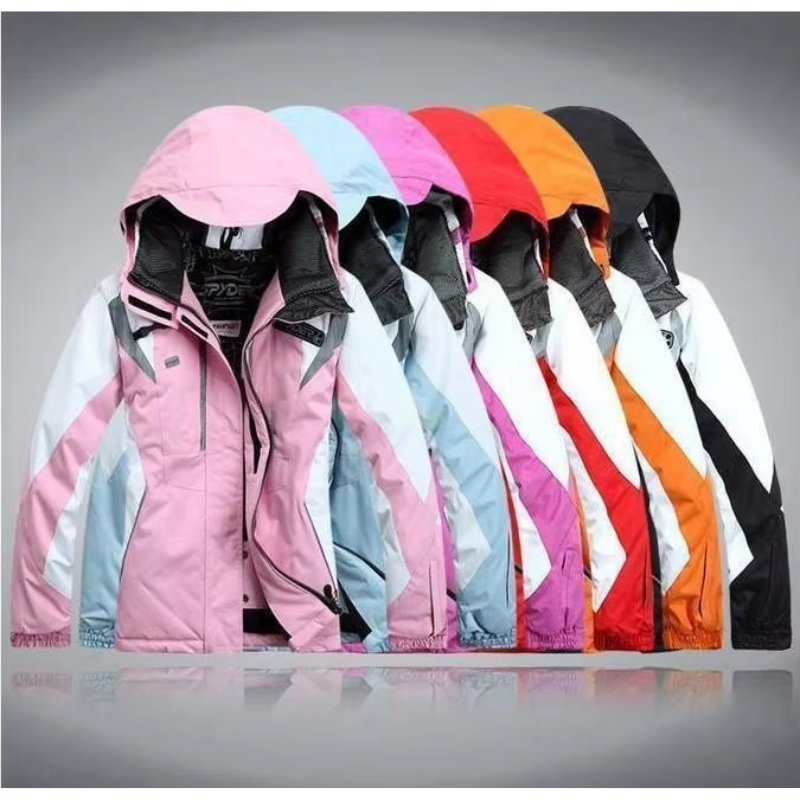 GR | Windproof 2-piece ski suit with hood, warm jacket and matching pants
