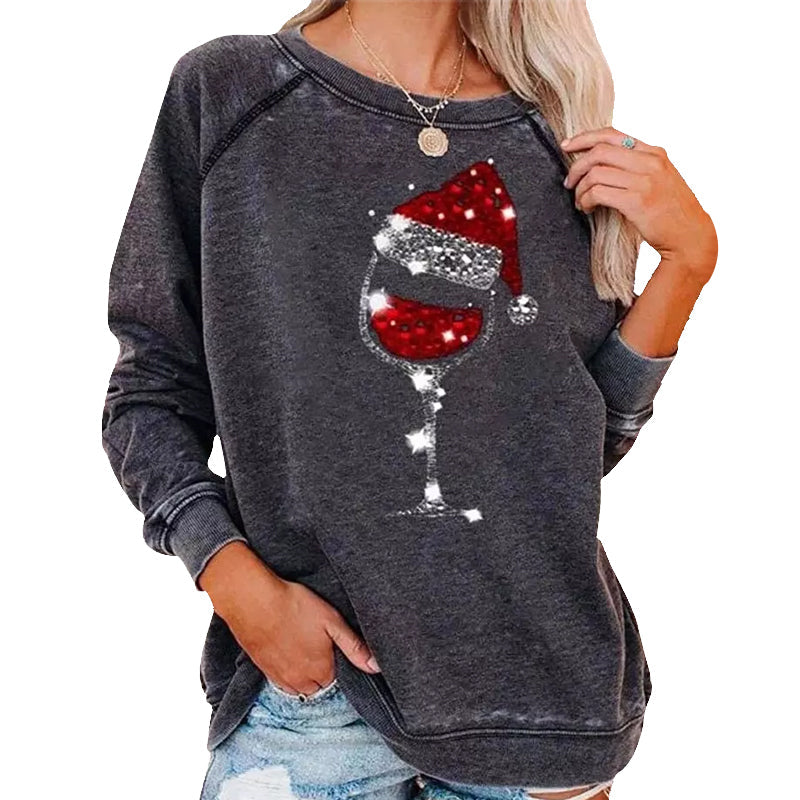 GR | Festive Cheers Wine Glass Sweatshirt 