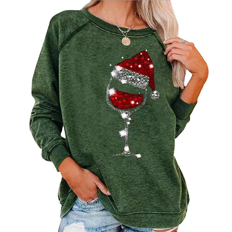 GR | Festive Cheers Wine Glass Sweatshirt 