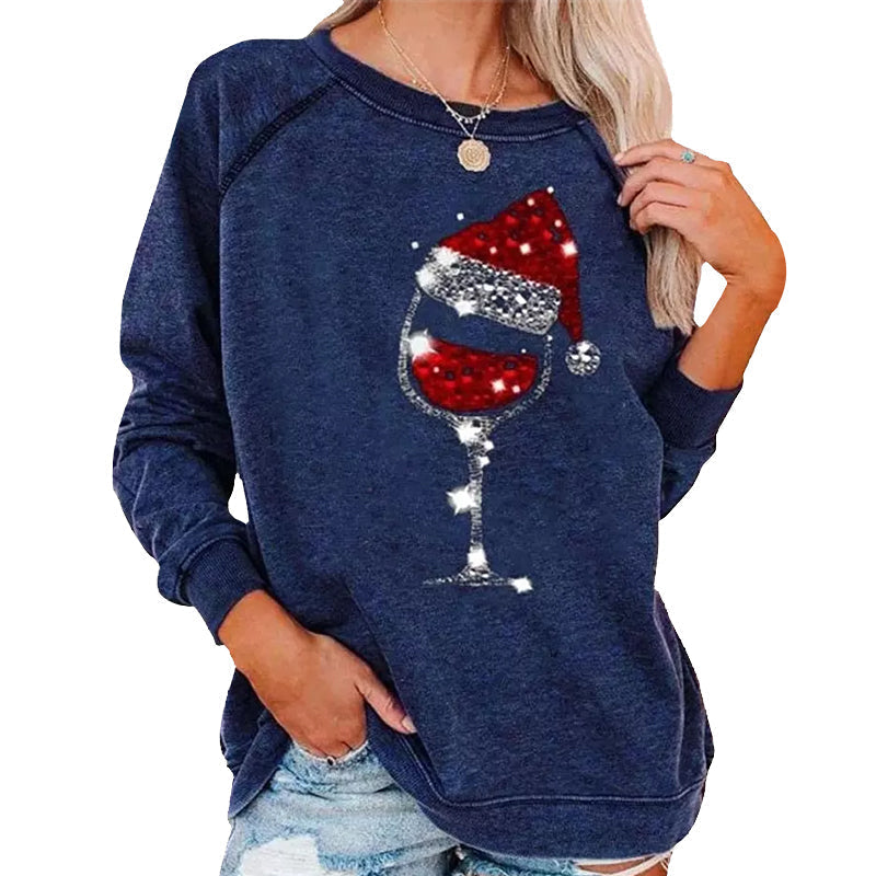 GR | Festive Cheers Wine Glass Sweatshirt 