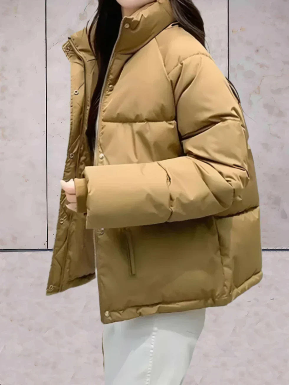 GR | Parka jacket with stand-up collar and double closure