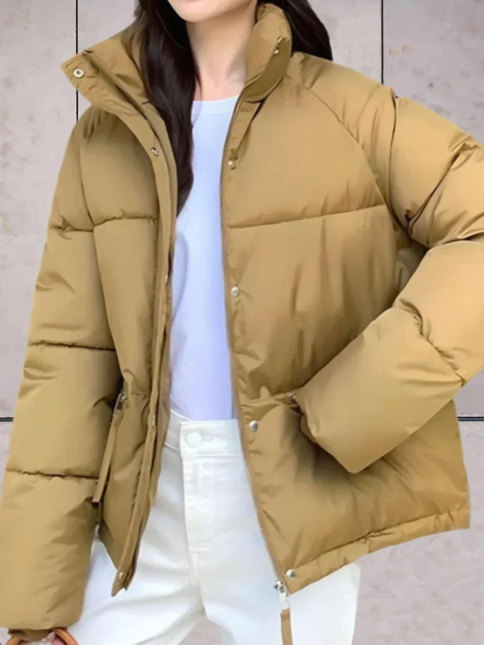 GR | Parka jacket with stand-up collar and double closure