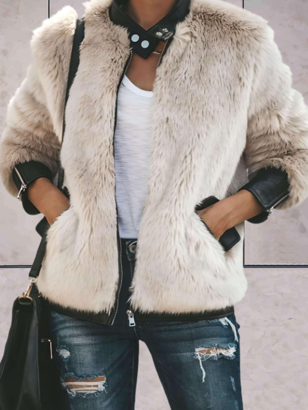 GR - Jacket with round neck