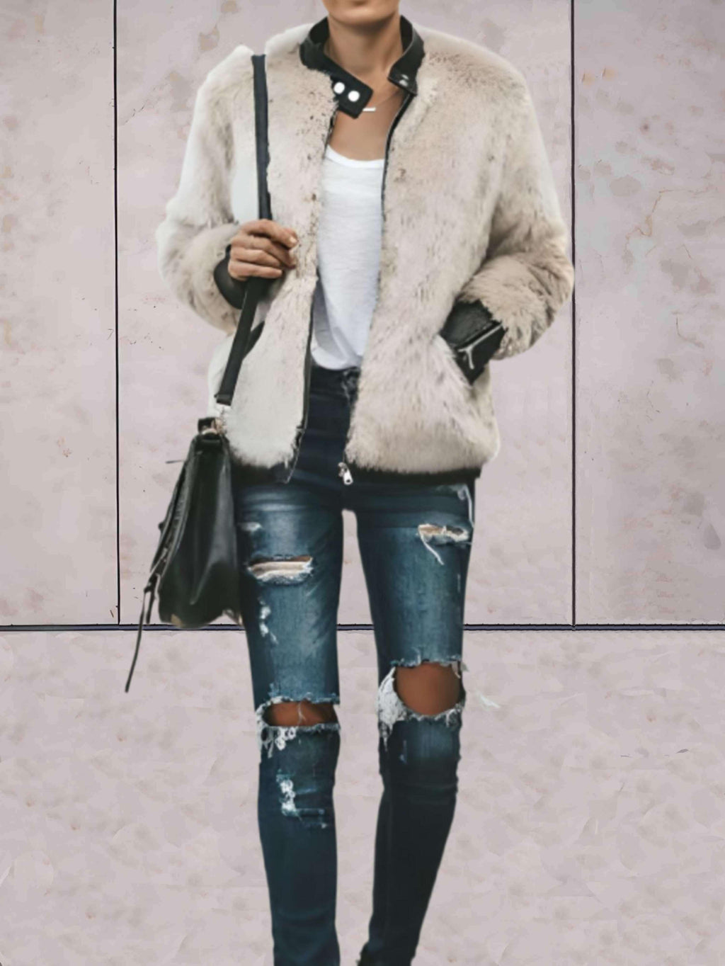 GR - Jacket with round neck