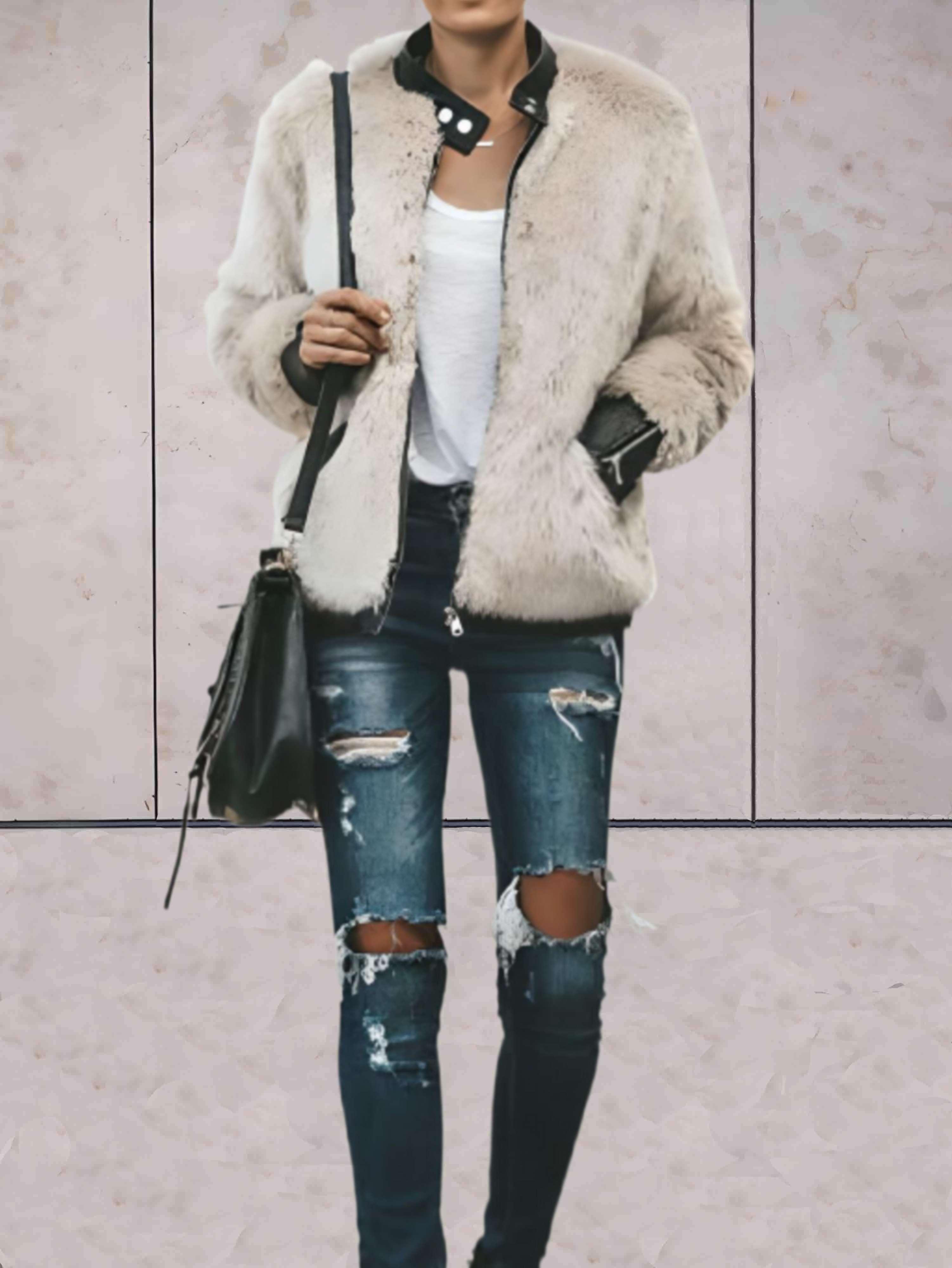 GR - Jacket with round neck