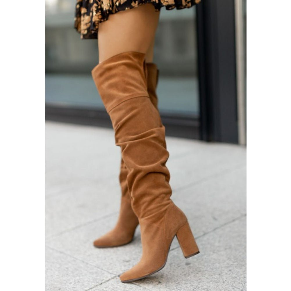 Somala - Over-the-knee slip-on boots for women