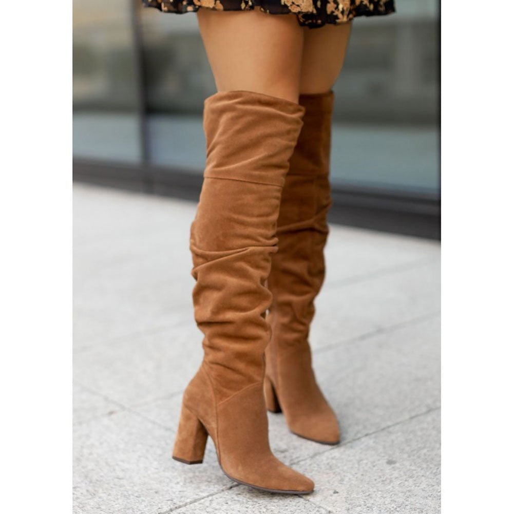 Somala - Over-the-knee slip-on boots for women
