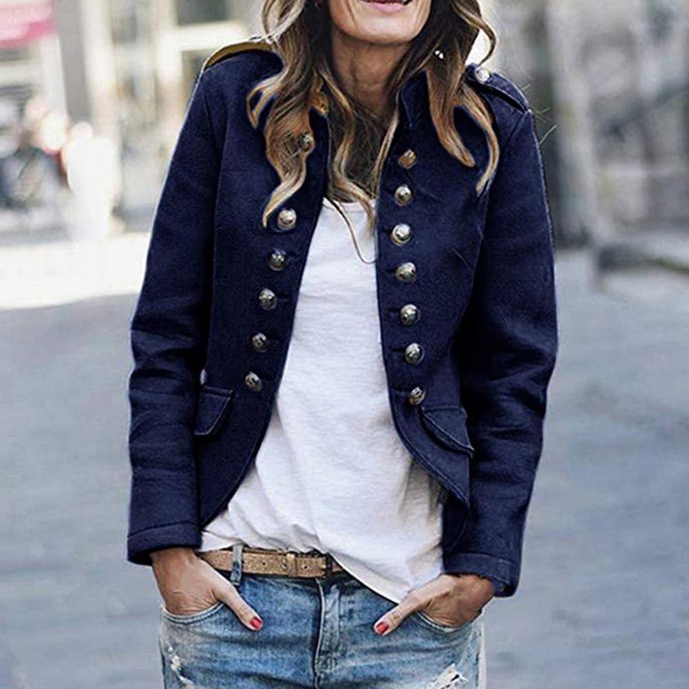GR - Women's blazer with stand-up collar