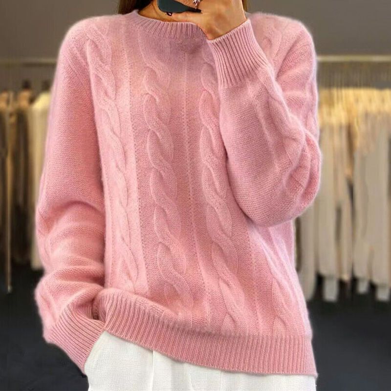 Warm knitted sweater 