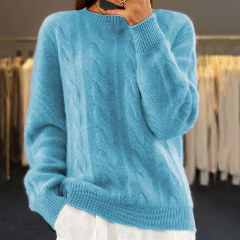 Warm knitted sweater 
