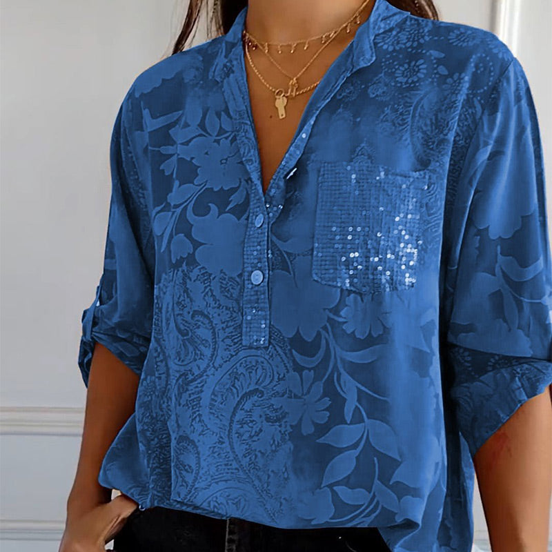 GR | Eleganter V-Ausschnitt – Feminin und stilvoll