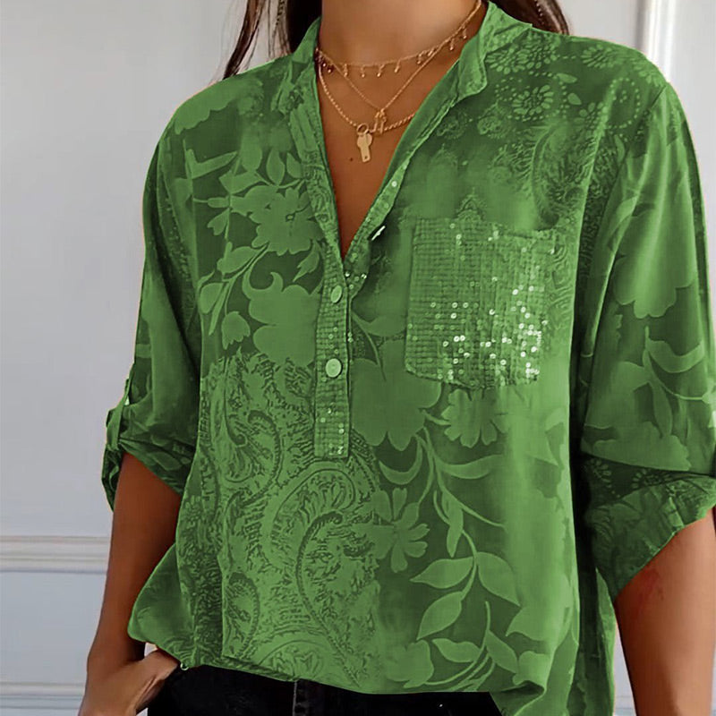 GR | Eleganter V-Ausschnitt – Feminin und stilvoll