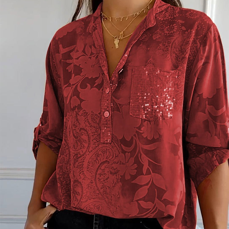 GR | Eleganter V-Ausschnitt – Feminin und stilvoll