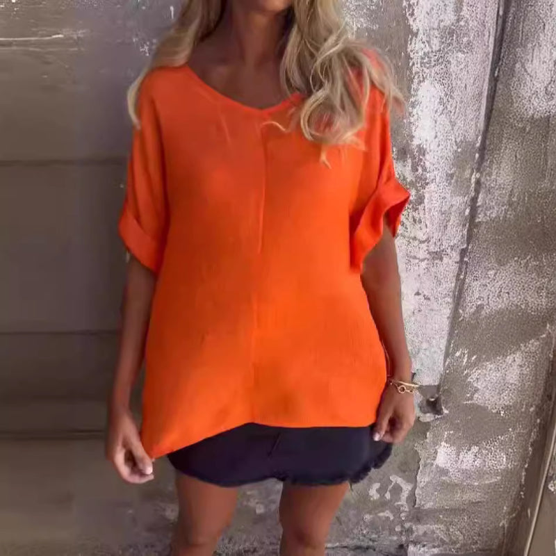 GR | Women's Oversized V-Neck T-Shirt