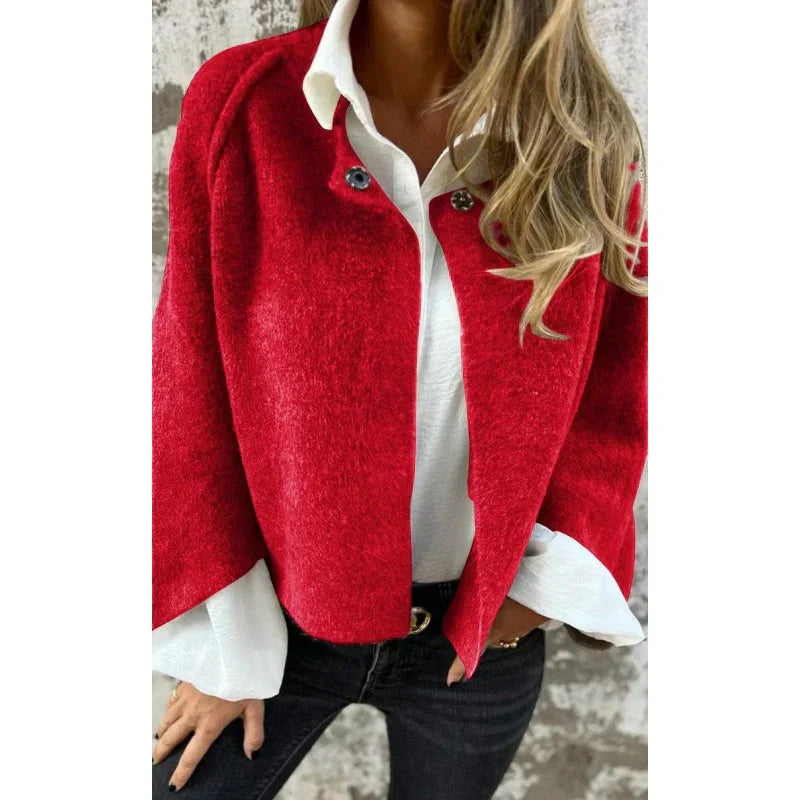 GR | Cozy cropped jacket for women