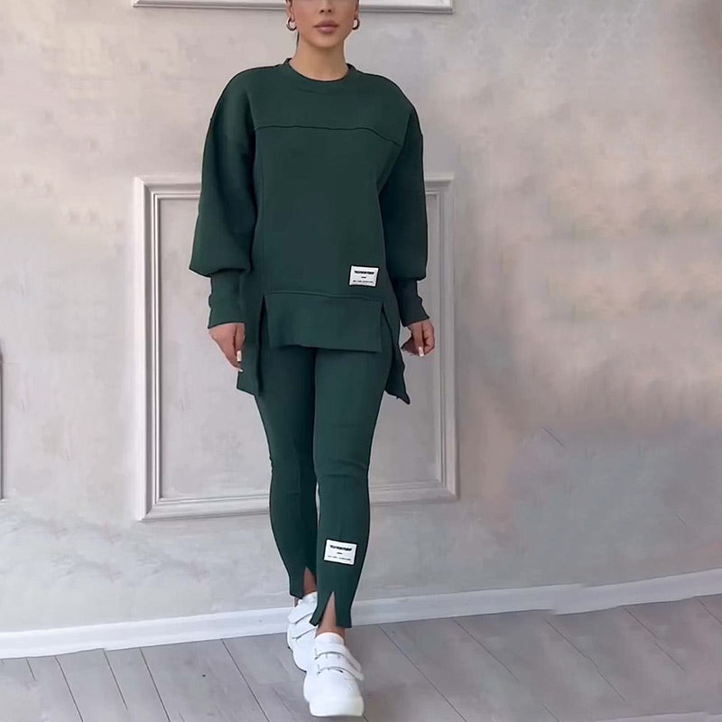 GR | Lässig Damen Sweatshirt Und Leggings Satz