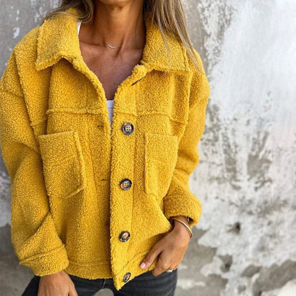 GR | Stylish Short Wool Jacket with Lapel