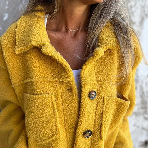 GR | Stylish Short Wool Jacket with Lapel