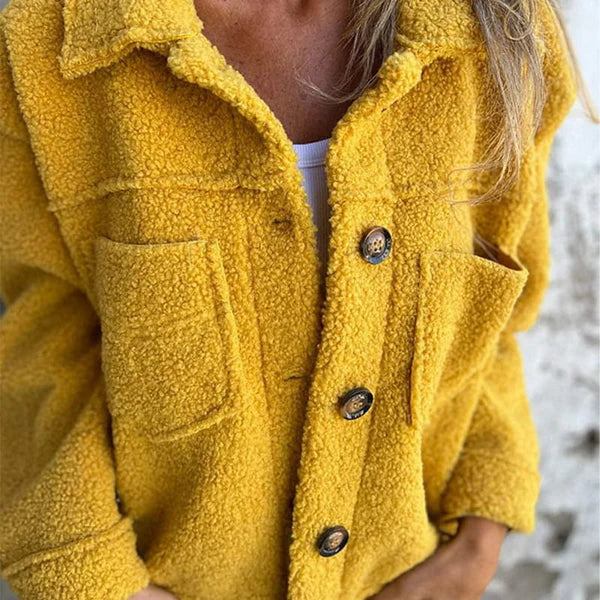 GR | Stylish Short Wool Jacket with Lapel