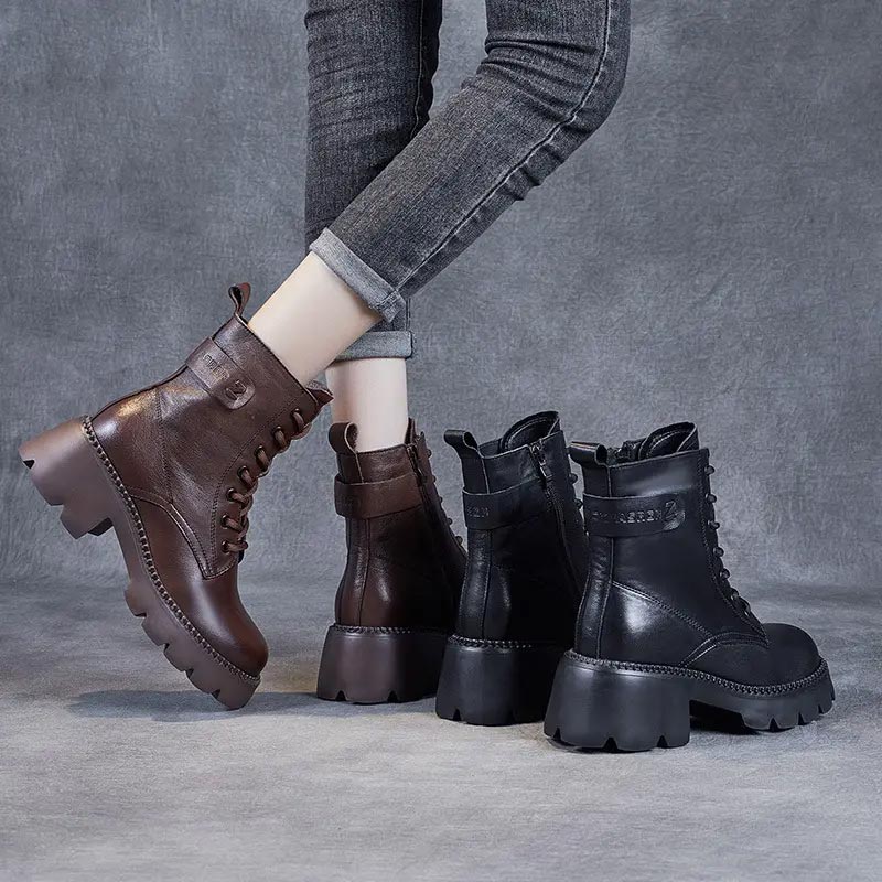 GR | Stylish orthopedic leather boots