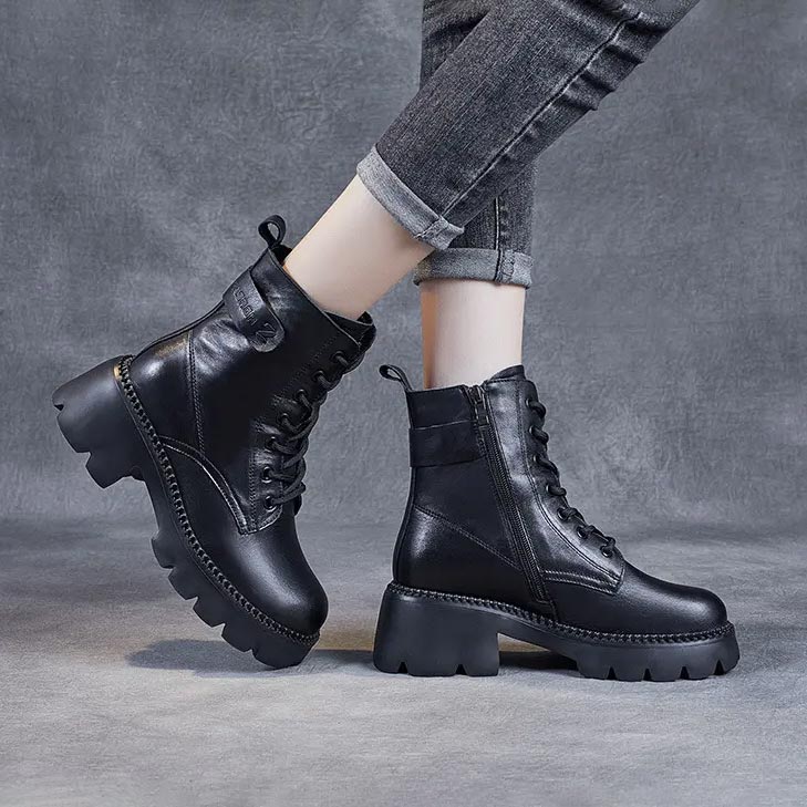 GR | Stylish orthopedic leather boots