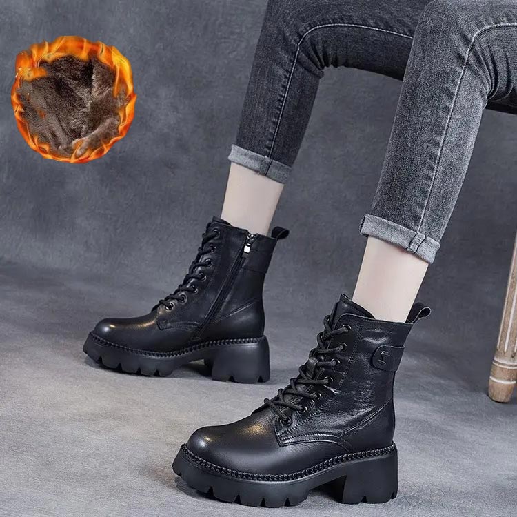 GR | Stylish orthopedic leather boots